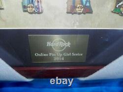 Hard Rock Cafe Online Pin Up Sexy Girl Series Frame Pin Set 2014 Rare Le 10