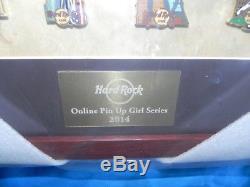 Hard Rock Cafe Online Pin Up Sexy Girl Series Frame Pin Set 2014 Rare Le 10