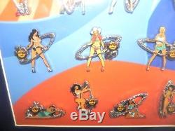 Hard Rock Cafe Online Surfboard Sexy Girl Series Frame Pin Set 2016 Rare Le 20