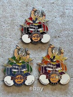 Hard Rock Cafe Oslo 3rd Anniversary & Staff & Manager Pin Set
