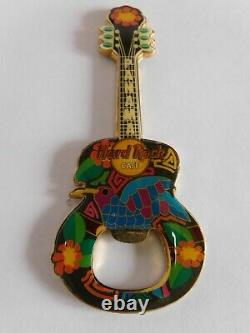 Hard Rock Cafe PANAMA Quetzal Bird Guitar with HRC Logo Magnet Bottle Opener