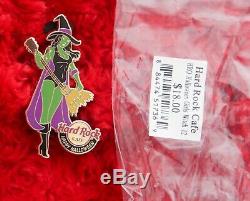 Hard Rock Cafe PINS Set Online HALLOWEEN Costume GIRL cat witch scarecrow mummy