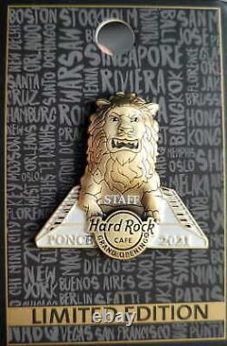 Hard Rock Cafe PONCE PR 2021 Grand Opening STAFF GOS PIN Lion LE 100 HRC #534051