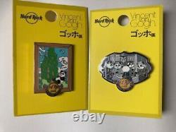 Hard Rock Cafe Panda Pin Set Vincent Van Gogh Potato Eaters Cypresses Japan Rare
