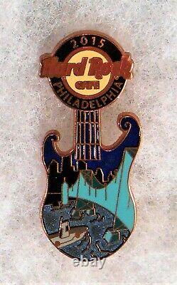 Hard Rock Cafe Philadelphia City Landmark Guitars 3 Pin Puzzle Prototype Set