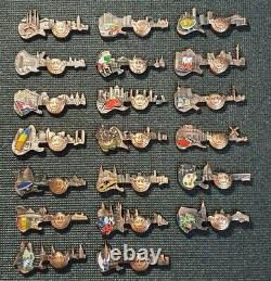 Hard Rock Cafe Pin 3D guitar skyline (set 20 pins)