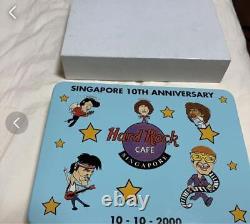 Hard Rock Cafe Pin Badge Set Singapore 10Th Anniversary