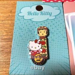 Hard Rock Cafe Pin Batch Hello Kitty 6 piece set From japan Used