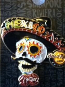 Hard Rock Cafe Pin Cancun Sugar Skull Set 2018