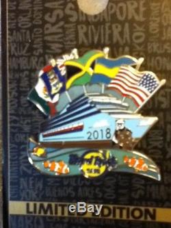 Hard Rock Cafe Pin Cruise 2018 Event Complete Set Miami To Caribbean