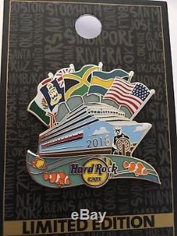 Hard Rock Cafe Pin Cruise 2018 Event Complete Set Miami To Caribbean