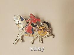 Hard Rock Cafe Pin Kuwait 2005 Girl on Horse Lady Red Outfit LE 300 #28286 Rare