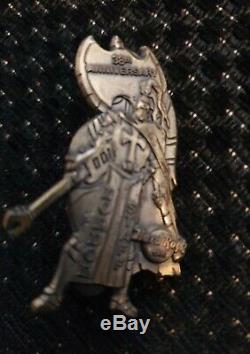 Hard Rock Cafe Pin London STAFF 38th ANNIVERSARY St. George 3D Knight Axe guitar