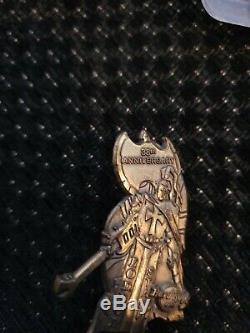 Hard Rock Cafe Pin London STAFF 38th ANNIVERSARY St. George 3D Knight Axe guitar