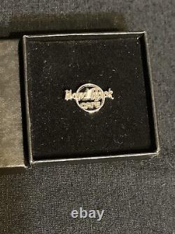 Hard Rock Cafe Pin Mini Logo Sterling Silver Extremely Rare
