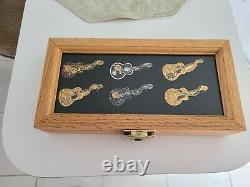 Hard Rock Cafe Pins Dead Rocker Guitar Series 1 Original 6 In Online Case Rare