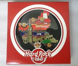 Hard Rock Cafe Pins -HAMBURG HOT 2016 ROCK THE DOCK 5TH ANNIVERSARY PUZZLE SET