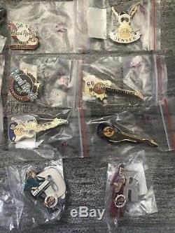 Hard Rock Cafe Pins LOT of 32 Brand New some rare