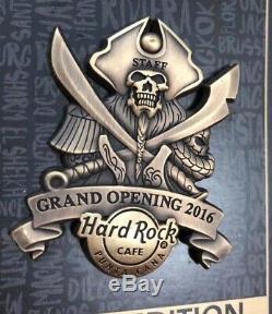 Hard Rock Cafe Punta Cana Airport Rockshop Grand Opening Staff Pin LE100 PIRATE