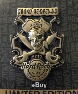 Hard Rock Cafe Punta Cana GRAND RE OPENING STAFF 2017 Gold Pin Only 50 Made