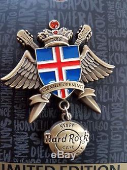 Hard Rock Cafe Reykjavik Grand Opening Staff Pin Le