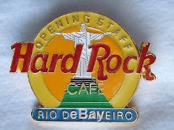 Hard Rock Cafe Rio de Janeiro Grand Opening STAFF'00 Pin