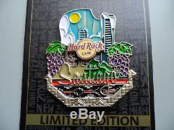 Hard Rock Cafe SANTIAGO City Icon HTF Worldwide Series Pin on Card