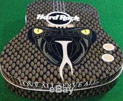 Hard Rock Cafe SENTOSA 2013 Asian Zodiac SNAKE GUITAR HEAD Series 15 PIN Set Box