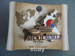 Hard Rock Cafe Seoul Korea World Map Country Shape Flag Pin (Closed Cafe)