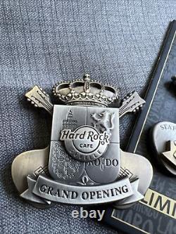 Hard Rock Cafe Seville Spain Grand Opening pin Set 2016 Staff LE120