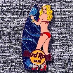 Hard Rock Cafe Sexy Surfer Bikini Girls Pin Set Limited Edition 50, Rare