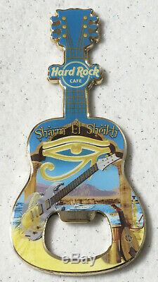 Hard Rock Cafe Sharm El Sheikh City Guitar Bottle Opener Magnet Rare