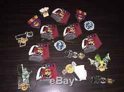 Hard Rock Cafe Staff Pin Lot Of 17 Staff Pins Random