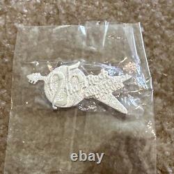 Hard Rock Cafe Sterling Silver 25 Year Anniversary Staff Pin Mint And Rare