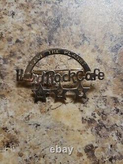 Hard Rock Cafe Sterling Silver Staff Pins Anniversary Set Years 1-10