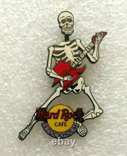 Hard Rock Cafe Stockholm 2003 Halloween Skeleton Error Staff Pin #20911 Rare