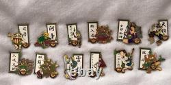 Hard Rock Cafe Tokyo Pin Badge 12 Pieces Japanese Monsters Complete Set Japan