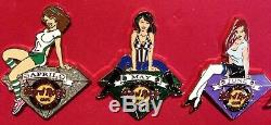 Hard Rock Cafe Toronto 2007 Birthstone Sexy Girl Pins Complete Set Of Twelve