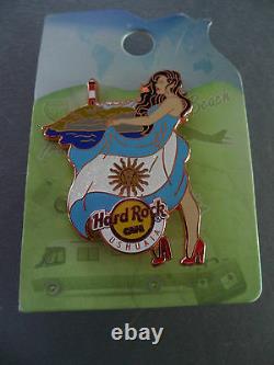 Hard Rock Cafe USHUAIA 2015 Flag & Landmark Worldwide HRC Girl Series Pin