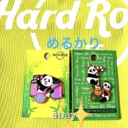 Hard Rock Cafe Ueno 2 Pins Shanshan Ueno Zoo 50th Anniversary Set of 2 Japan