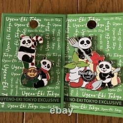Hard Rock Cafe Ueno Twin Panda Pin Badge Genre Rock And Pop Music Japan