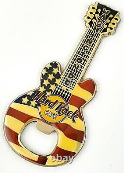 Hard Rock Cafe WASHINGTON DC Magnet Bottle Opener Guitar HRC City Flag Patriotic