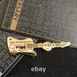 Hard Rock Cafe WDI Pin Badge Guitar 2008 Not for Sale Rare Very Good Condition