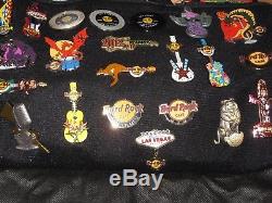 Hard Rock Cafe collectors pins 150 pins most retired with genuine case & extras