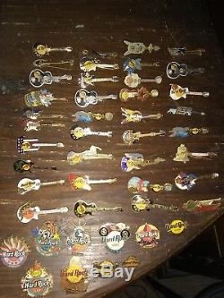 Hard Rock Cafe pin Lot Set Collection of 45 pins from all around the world
