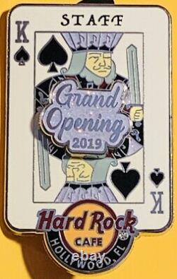 Hard Rock Live HOLLYWOOD FL 2019 GRAND OPENING STAFF PIN King of Spades #101472
