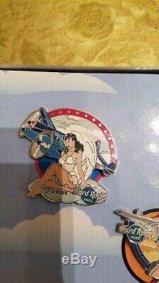 Hard Rock Myrtle Beach Park Collectors Pin Set Bombers And Babes Limited To 300
