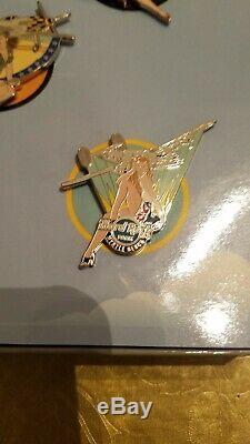 Hard Rock Myrtle Beach Park Collectors Pin Set Bombers And Babes Limited To 300