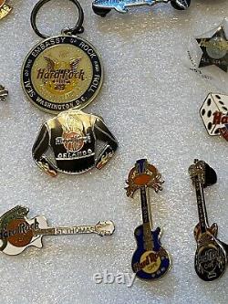 Hard Rock Pin Lot 94 Guitars Closed Cafes 10 Plus LE Orlando Vault Malta Kona HI