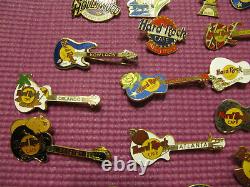 Hard Rock pins, 24 total with some being Planet Hollywood